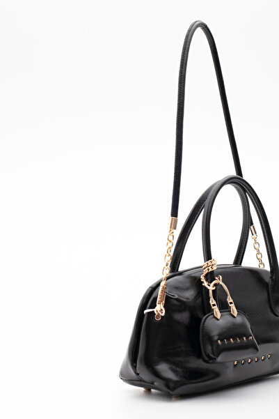 Sisley حقيبة كتف نسائية سوداء SLY418