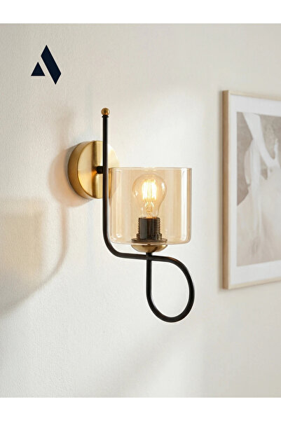 Alldesco Flow Wall Sconce – Modern Classic Style with Opal and Honey Glass Ra...