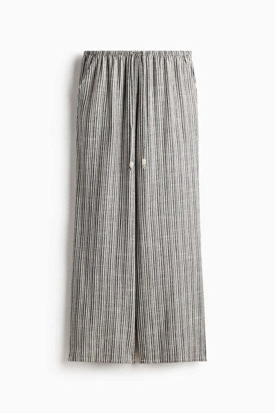 H&M Linen-blend drawstring trousers
