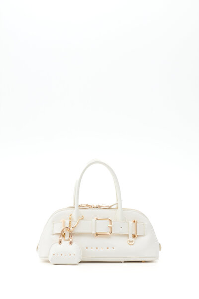 Sisley حقيبة كتف نسائية بيضاء SLY382