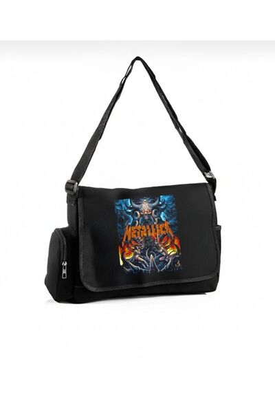 Weekeep Metallica Printed Unisex Messenger Bag/School Computer Bag