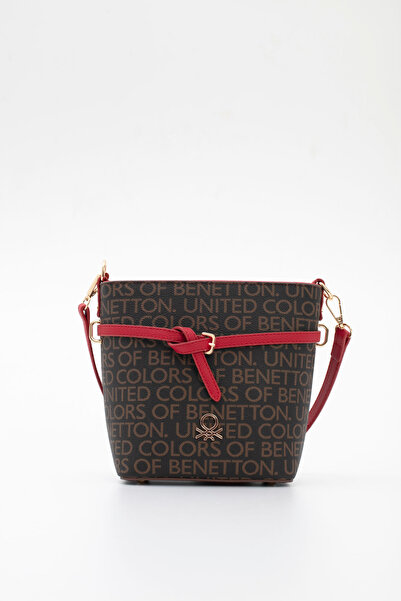 United Colors of Benetton Women's Shoulder Bag Brown-Red Bnt1764