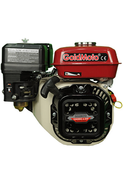 gold moto GoldMoto 6.5 Hp İpli GoKart Benzinli Motor GM200G