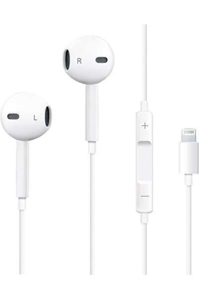 ElectricS سماعات أذن داخلية - موصل Lightning مع ميكروفون مدمج وتحكم في مستوى ...