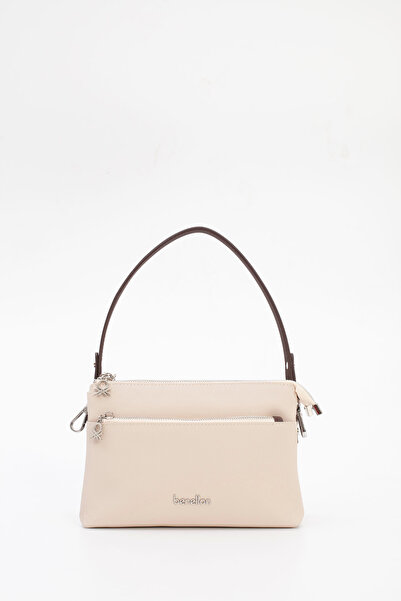 United Colors of Benetton Women's Shoulder Bag Beige-Brown Bnt1846