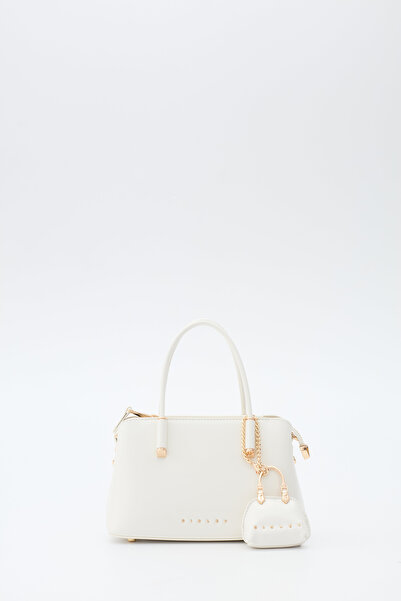 Sisley حقيبة كتف نسائية بيضاء SLY392