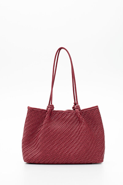 Sisley حقيبة كتف نسائية باللون الأحمر SLY371