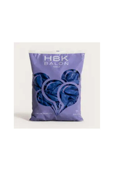 Koyu Mavi Pastel Balon 100 Adet 12 İNC