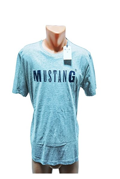 Mustang Tricou Barbati, Mustang, Imprimeu Logo Tee, Gri, L