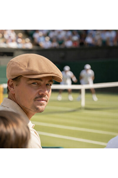 Zee Yazlık Keten Kumaş Erkek Şapka Spor London Kasket (Bej)