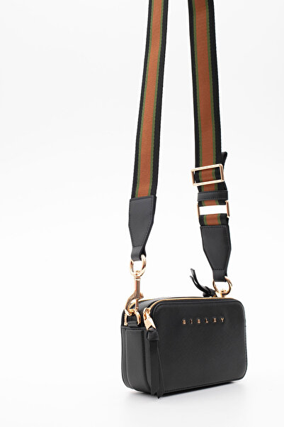 Sisley حقيبة كروس نسائية باللون الأسود SLY326