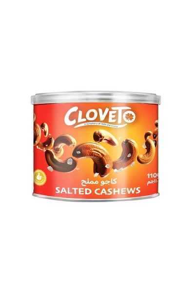 cloveto Salted Cashews 110g – Premium Roasted & Salted Cashew Nuts