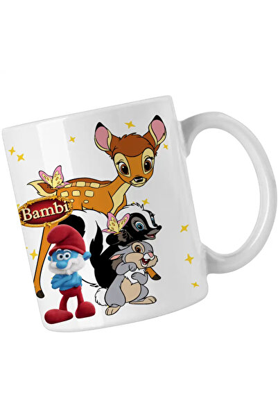 OEM Mug Bambi Papa Smurf Flower Thumper Skunk Forest
