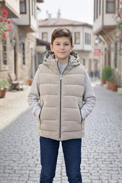 Pina Kids Boy's Hooded Puffer Vest
