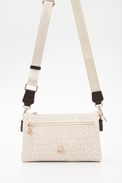 United Colors of Benetton Women's Shoulder Bag Beige-Brown Bnt1783