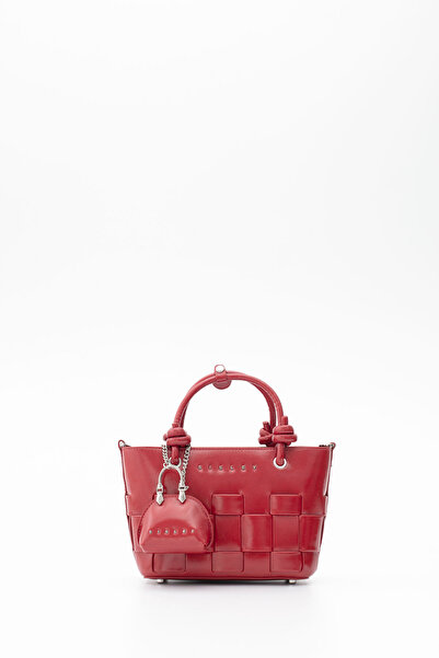 Sisley حقيبة كتف نسائية باللون الأحمر SLY355