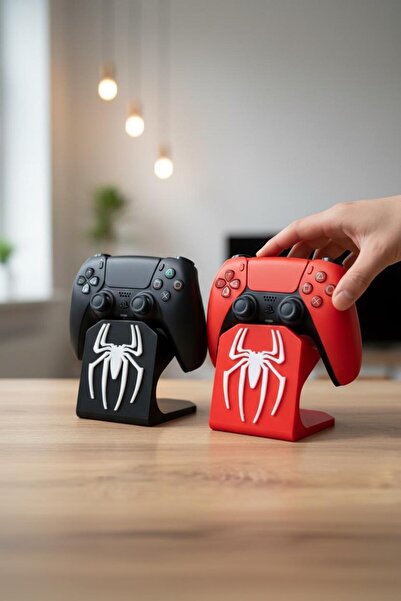 Bihome Ev Dekor & Hediyelik PS5 DualSense 2'li Kol Standı – 3D Baskı Örümcek ...