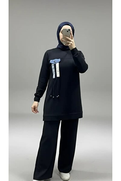 Elikra BRONŞ VE BAĞCIK DETAYLI TUNİK