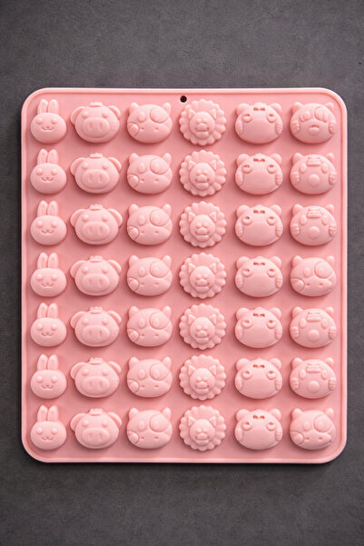 Adana Pasta Malzemeleri Bt-219 Jeli̇bon Silicone Mold Animal Lion Themed 21 X...