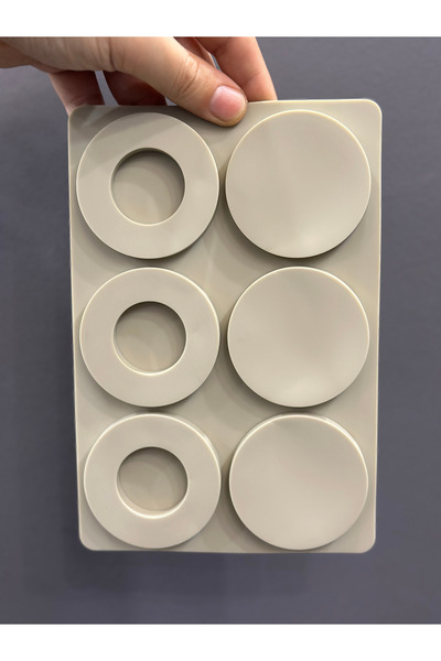 Adana Pasta Malzemeleri Bt-284 Round Silicone Mold 6 Pieces 20 X 15 cm
