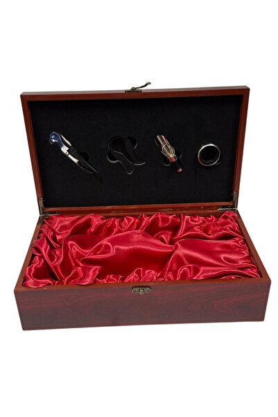 Generic Wooden gift box for 2 bottles of wine + accessory set