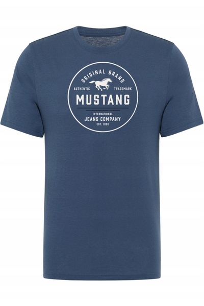 Mustang Tricou Barbati, Mustang, Albastru, Bumbac, 4XL