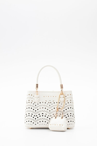 Sisley حقيبة كتف نسائية بيضاء SLY390