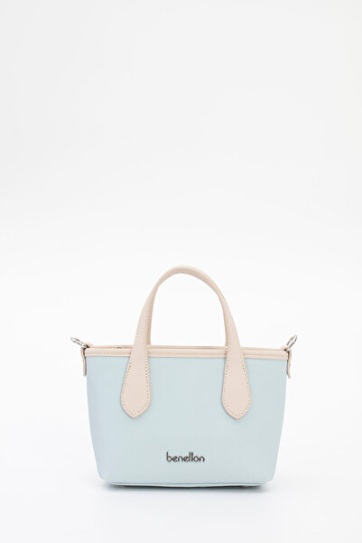 United Colors of Benetton Women's Handbag Blue-Beige Bnt1827