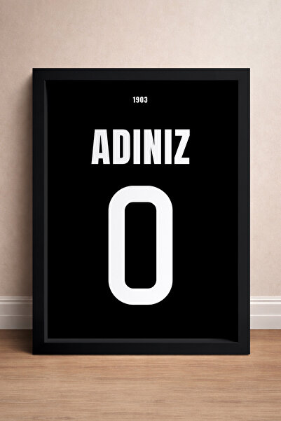 HOMEPACK Kişiye Özel Taraftar Tablosu, Çerçeveli Takım Tablosu, Taraftar Post...