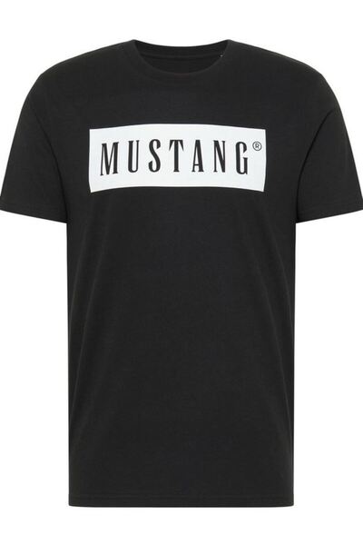 Mustang Tricou Barbati, Mustang, Bumbac, Negru, 2XL