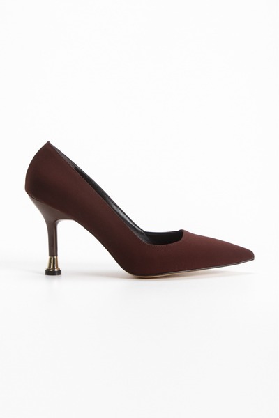 Satenora Suena Brown Thin Heeled Stiletto