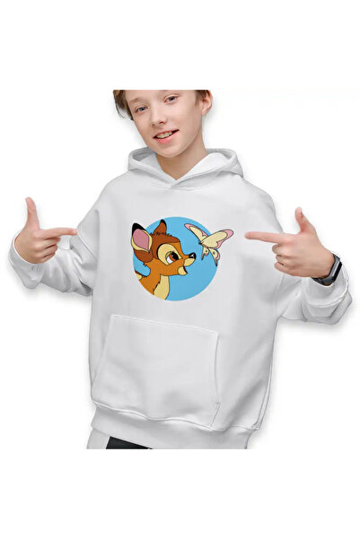 OEM Hanorac Copii Baieti Bambi Fluturas Natura Caprioara