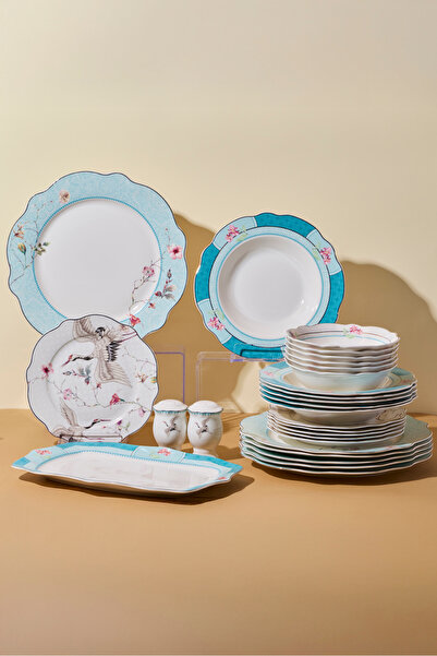 Perotti Japan Garden Bone 27 Parça 6 Kişilik Yemek Takımı