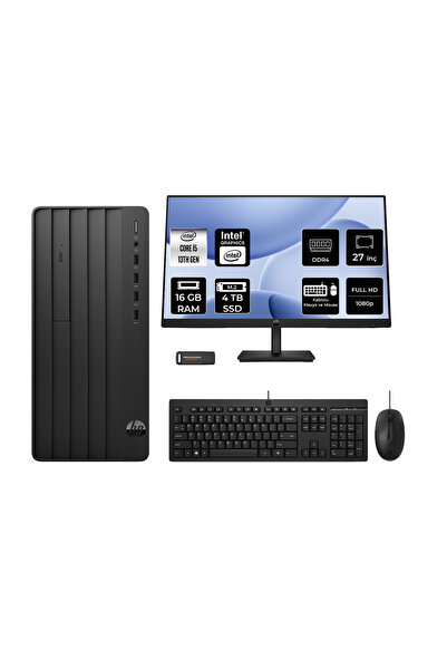 HP Pro Tower 290 G9 i5 13500 16GB 4TB SSD FDOS Masaüstü Bilgisayar + 27" Monitör