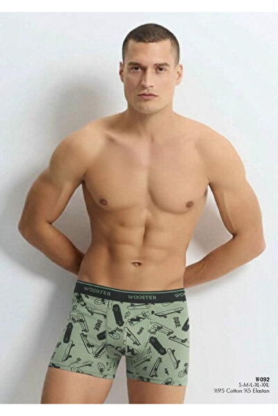 Wooster yuksek kalite Erkek boxer Seksi Fantezi yeşil Boxer - Pamuklu, Terlet...