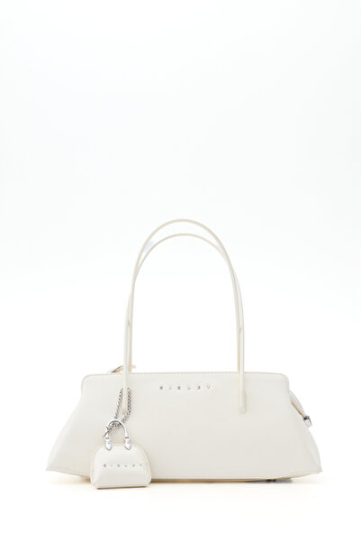 Sisley حقيبة كتف نسائية باللون الأبيض SLY406
