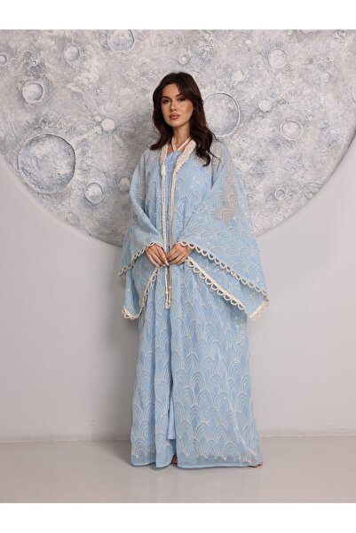 IKKXA Sequin Embellished Jalabiya