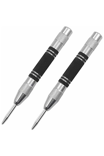 OEM Automatic Punch with Spring, 5 Inch, 2 Pieces, Chrome Finish