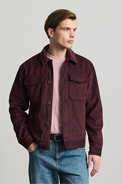 Danger Men's Premium Velvet Jacket Burgundy