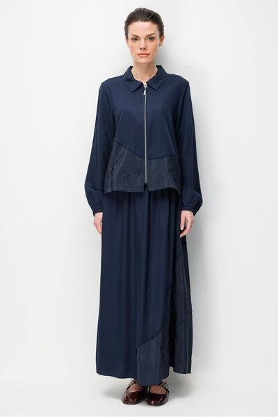 Micca %100 Doğal LyoCEL Dökümlü Soft Hissiyat Aller Elişi Nakışi şleme Etek v...