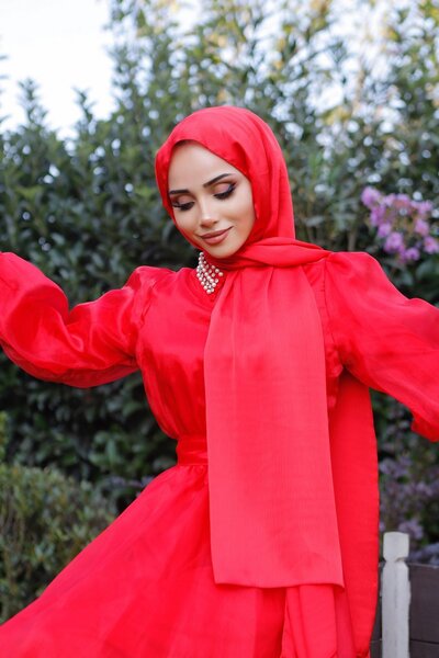 KUQOS شال حريري من سلسلة سافير - شال حريري مانع للانزلاق بتصميم أنيق
