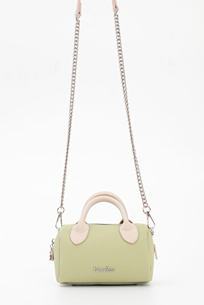 United Colors of Benetton Women's Crossbody Bag Green-Beige Bnt1825