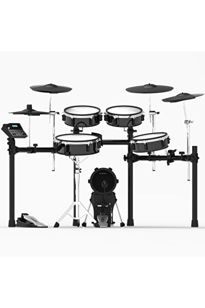 Artesia Legacy A250-BMS Black Metallic Stripe Dijital Davul Seti