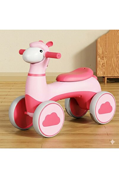 TOY LAND Kids Animal Ride-On Toy with Light & Music –Indoor Outdoor Ride for ...