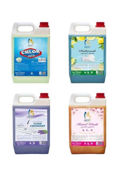 Bestchoice Best Choice 4-in-1 Cleaning Pack - Dish Wash, Bleach, Handwash, Fl...
