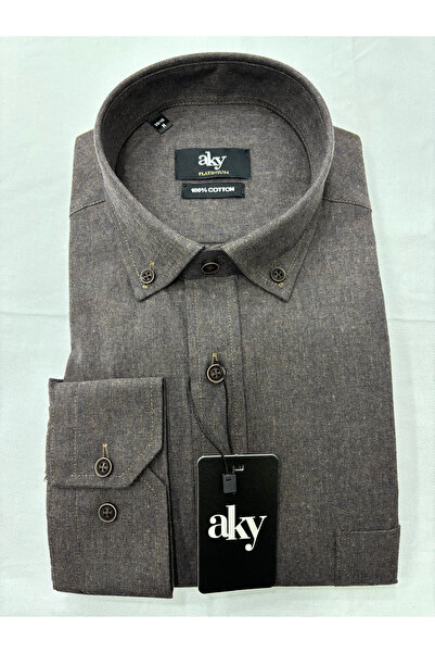 Aky Kışlık Klasik Yaka Regular Fit Erkek Gömlek