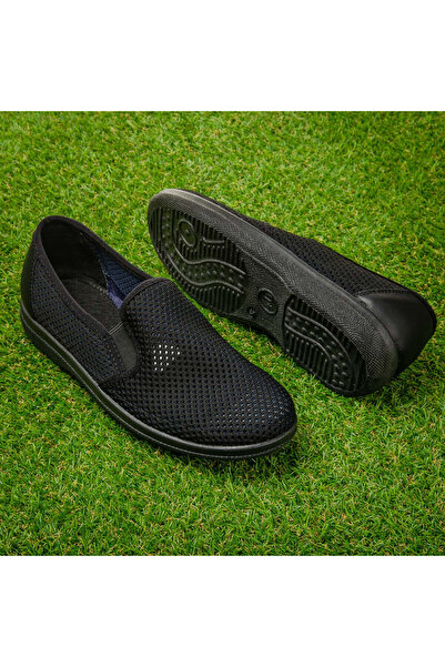 Tellus Men's Textile Perforated Moccasins, Flat Sole, Light & Comfortable, 53-25