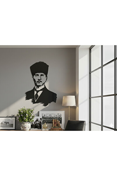 NİKSA METAL Mustafa Kemal Atatürk Metal Duvar Tablosu - Özel Tasarım Kalpaklı...