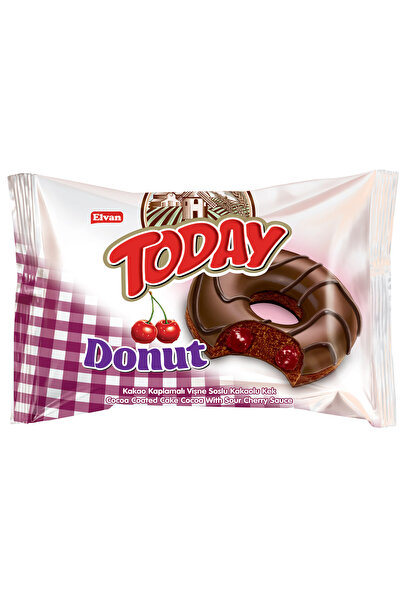 Elvan Gogoasa cu cirese Today Donut Cherry 45 gr, 1 display X 24 buc