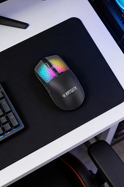 Katsuta 12.000DPI Makrolu Gaming Oyuncu Mouse Triple Mode (Kablolu/Bluetooth/Kablosuz)